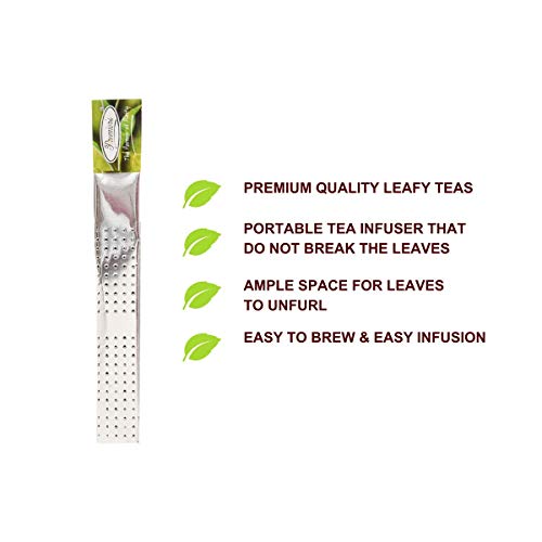 Image of Premiers Darjeeling Green Tea, Single-Origin Garden-Fresh Green, Calm & Refreshing Cup, Magic Tea Wands Stick Infuser, 12 Wands, 30 g, White Box