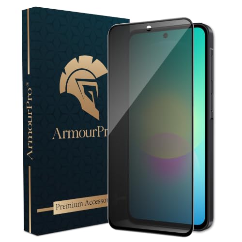 Image of ArmourPro Privacy Tempered Glass for Samsung Galaxy A27 - Anti-Spy Anti Peeping Screen Protector, 9H Hardness, Edge-to-Edge Coverage, Ultra Thin, Bubble-Free Installation Kit | Black
