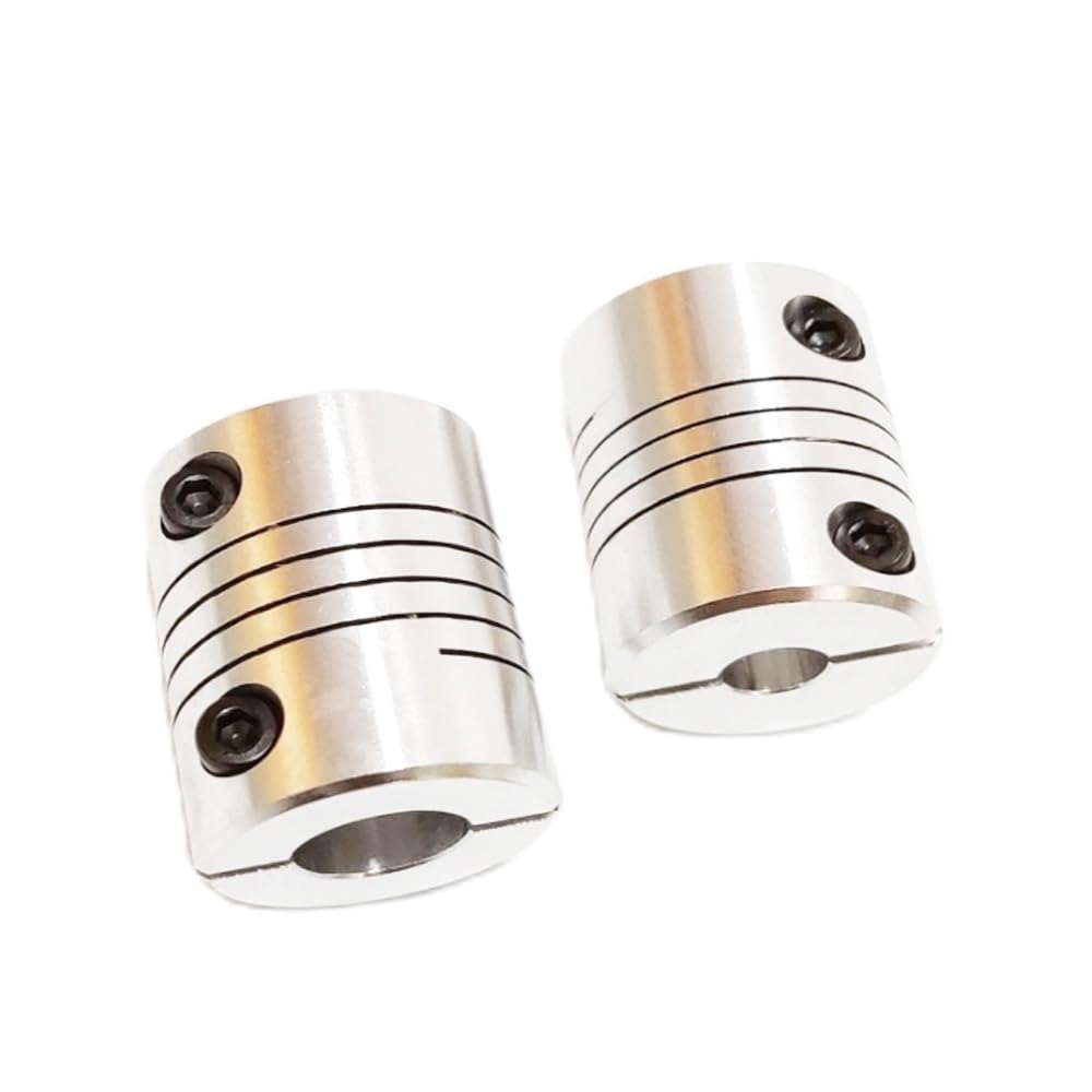 Diámetro del acoplamiento del eje, Acoplamiento de eje flexible D30 L35 con múltiples tamaños orificio for fresadora CNC(5x12mm)