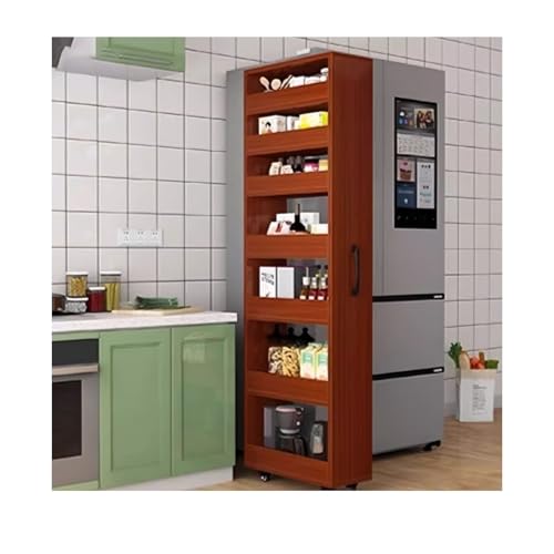 Chariot de cuisine à rouler étroit 7 étagères - Meuble de rangement épices petits espaces