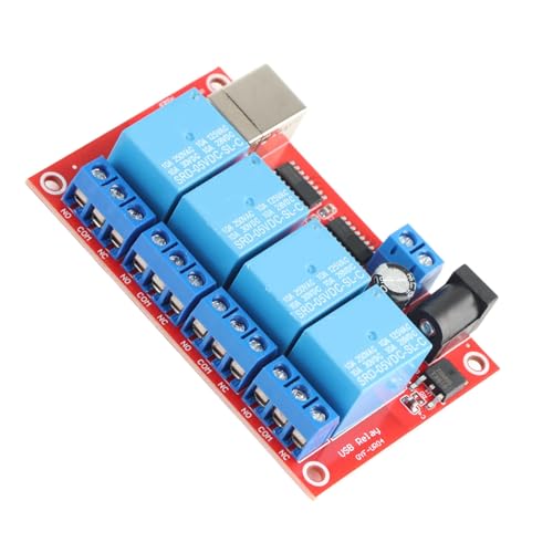 Module de relais à 4 canaux USB 5V avec 3 modes de commande PC et PLC - 6