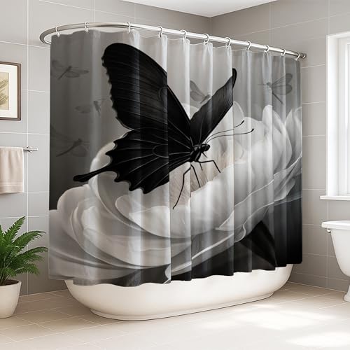 Rideau de douche extra large tissu imperméable moderne 274x183 cm