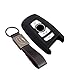 kaser Funda Silicona para Llave BMW – Carcasa Llaveros 3 Botones para Coche Serie 5 2 3 4 X3 X4 X5 Cover Case Protección Remoto Mando Auto (Negro/Solo Keyless GO)