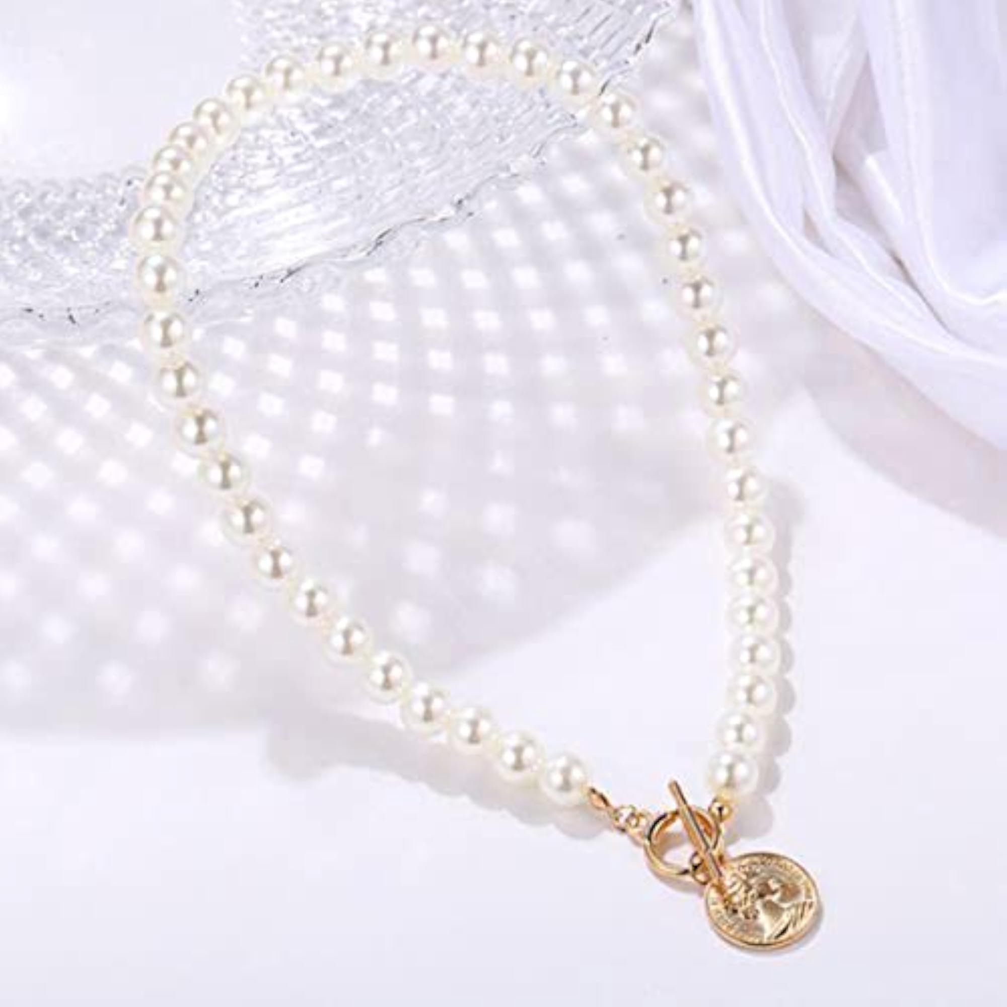 Gold-Plated Layered Necklace-Set Of 2