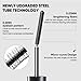 JUDYDOLL 3D Curling Eyelash Iron Mascara -Waterproof, Volumizing and Lengthening, Smudge-Proof, Clump-Free, Ultra Fine, Black & Brown Tubing Mascara, Classic & Upgraded Edition, Suitable for all Types
