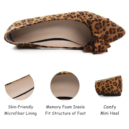 Image of SAILING LU Women's Bow-Knot Pointed Toe Ballet Flats