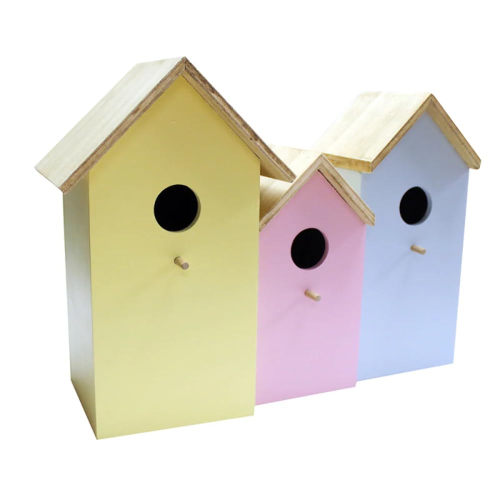 Natures Market BFNEST2 3-in-1 Wooden Nesting Box, Transparent, 33 x 25 x 13.5 cm