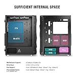 Montech X3 Mesh, 6 Fans - 3X 140mm & 3X 120mm Fixed RGB Lighting Fans, ATX Mid-Tower PC Gaming Case, USB3.0, Door Open Tempered Glass Side Panel, High Airflow, Black - Image 5