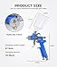 UNLRAE Spray Paint Gun,Car Accessories Mini Hvlp Spray Gun with 0.8 mm Nozzle & 125cc Cup,Car Spot Detail Repair Paint Sprayer Tool Kit,Suitable for Automotive Furniture Painting,Primer