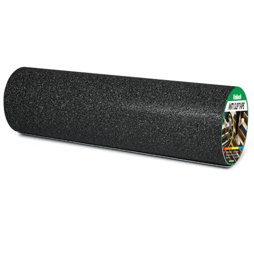 Image of Black PVC Anti-Slip Tape 80 Grit, Grip Tape18 Inch x 20 FT Heavy Duty Traction Tape, Non-Slip Safety Tape for Stairs, Ramps, Floors, Indoor & Outdoor Use