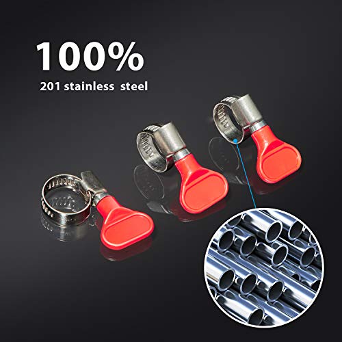 Mudder 20 Pieces Stainless Steel Hose Clamps Worm Gear Clamp For Brewing Plumbing Automotive And Mechanical Applications thumb #2