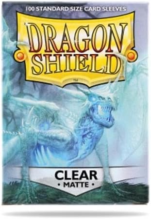 Arcane Tinmen ATM11001 Dragon Shield Card Sleeves44; Matte Clear - 100 Count