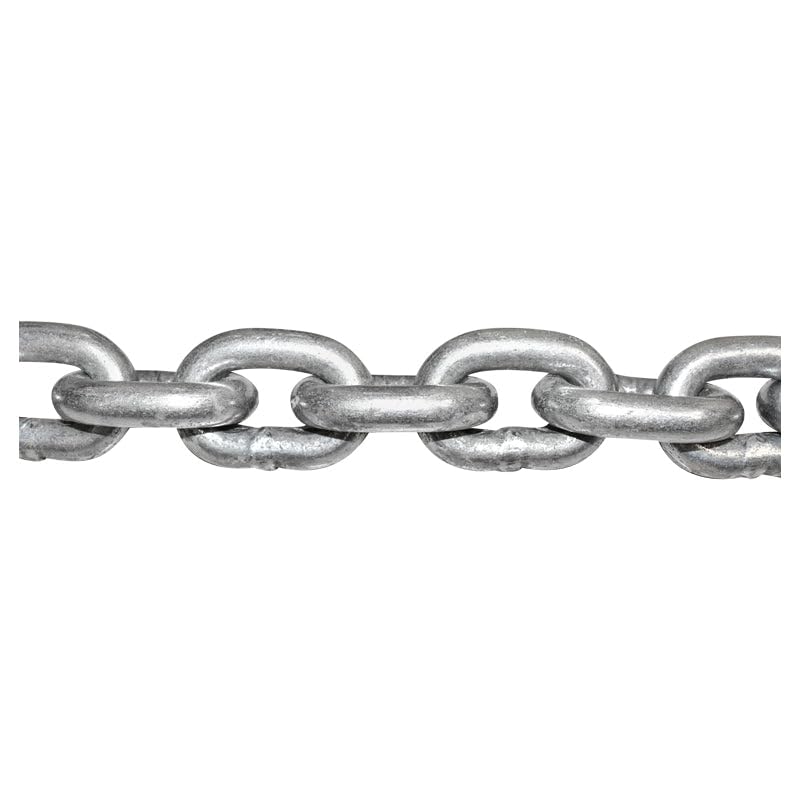 Catena in acciaio DIN766 fi13 5m/rotolo tamburo in plastica | Catena DIN766: lunghezza catena 5 m