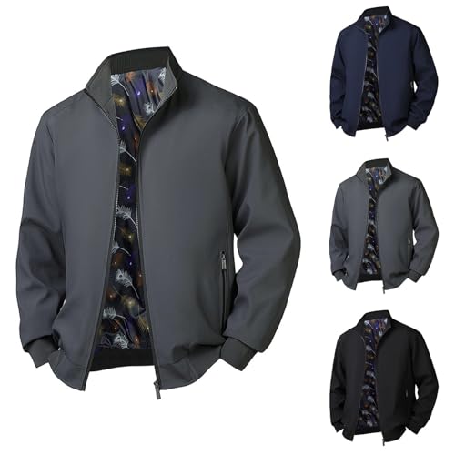 Veste bomber avec poches zippées coupe-vent pour homme actif