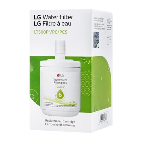 LG LT500P - 6 Month / 500 Gallon Capacity Replacement Refrigerator Water Filter (NSF42 ADQ72910911 , White - image 5
