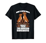 Two Rhodesian Ridgebacks T-Shirt Black