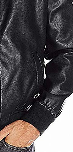 Tommy Hilfiger Men's Faux Leather Bomber Jacket3