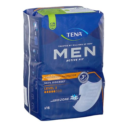 TENA MEN Level 3 - Standard (Basis-Variante) - 16 Stück Inkontinenzeinlage für Männer