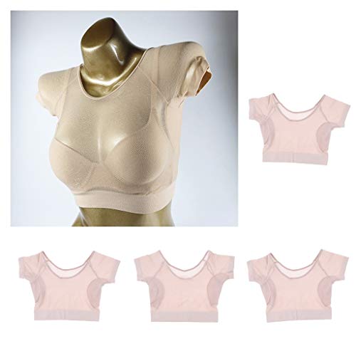 Amagogo 4x Reusable Soft Underarm Cloth Washable Armpit Protectors