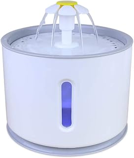 Homesen Bebedouro para Gatos com fonte de água automática 2.4L para gatos com LED elétrico USB de estimação mudo bebedouro alimentador tigela bebedouro para animais de estimação dispensado