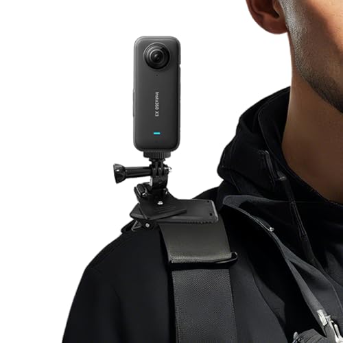 Backpack Strap Mount Quick Clip Mount Compatible with Insta360 ACE Pro ONE X5 X4 X3 X2 X RS R GO 2 3, Go Pro Hero 13 Ses - Detailed View
