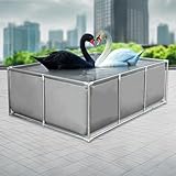 Rechteckiger Aufstellpool mit einer robusten und langlebigen Stahlrahmenstruktur, geeignet für den...