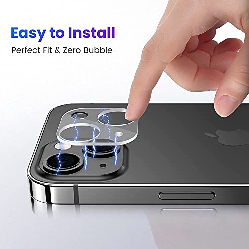 Image of Compatible with [Pack of 2] iPhone 13 Mini Back Camera Lens Protector Tempered Glass - Full Camera Coverage with Easy Installation Kit