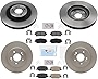 Ft & Rr Ameri Brake Pads with NTC Disc Brake Rotors Replacement Parts For 20-22 KIA Telluride