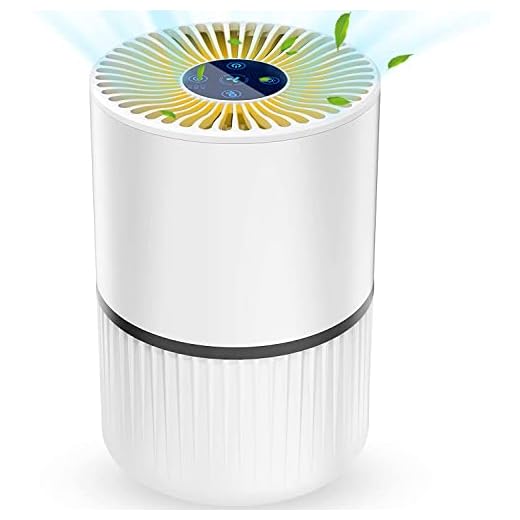 Laluztop Purificador de Aire, con HEPA Carbón Activado para Hogar Oficina, 3 Modos y Temporizador de 2/4/8H,＜ 20db,Captura Alergias, Polvo, Humo, Caspa de Mascotas,Olor, PM2.5