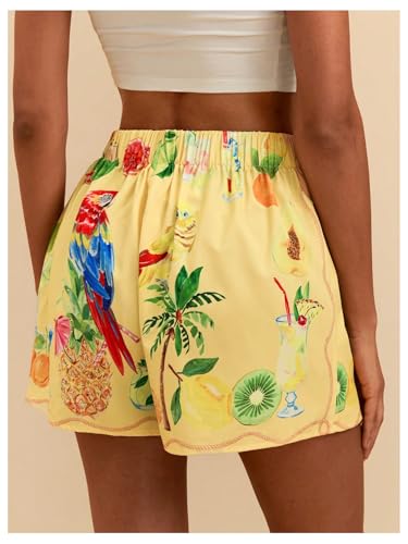 Image of SweatyRocks Women's Boho Mini Skirts Floral Shorts Tie Side Wrap Skorts