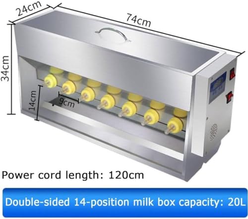 Alimentador automático de biberones con base de acero inoxidable, ideal para el cuidado de lechones y corderos