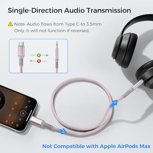 Image of Elebase for iPhone 17 Air USB C Aux Cable 4FT,Type C to 3.5MM Jack Audio Adapter Auxiliary Cord for Car,Gooel Pixel 9 8,Apple iPhon 16 16e 15 Pro Max Plus,iPad 10 10th,Mini 6 7 8,Air 4 5 6 Generation