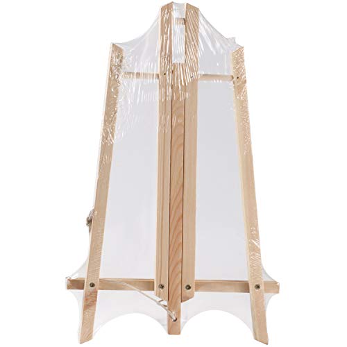 6 Pack Wooden Easel, Foldable A Frame Wood Easel Adjustable Table Easel with Exquisite Packaging for Drawing, Oil Water Painting, Table Top Arts and Crafts (12 x 8 Inches) - Thumbnail 3