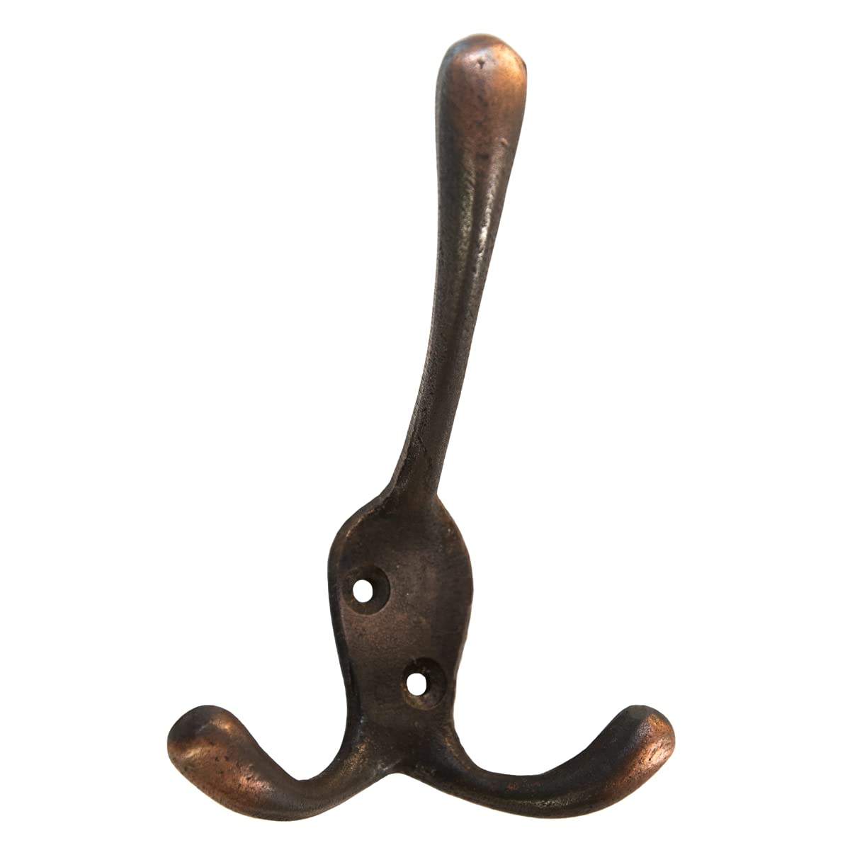 S & S internationalLiberty Victorian Triple Hooks [Pack of 3] – Solid Brass Hooks for Doors, Hallways, and Closets, with Fixing Screws | Home & Office Storage (Antique Copper)