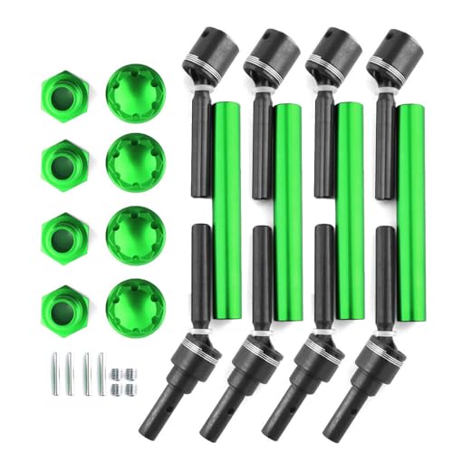 Extended CVD Drive Shaft Upgrades Parts for 1/10 WideMaxx MAXX 2.0 V2 89076-4 RC Car,Replace # 8996X 4pcs/Set (Green)