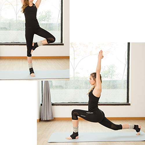 Cxapnstou 2 Pair Women Winter Warm Yoga Ballet Leg Warmers Short Boot Socks With Cuffs(Black) #TOP2