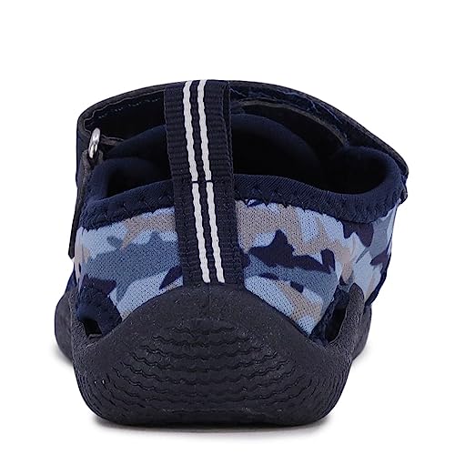 Image of Nautica Kids Water Shoes for Boys Girls Toddler Quick Dry Swim Shoes Aqua Socks Beach Pool Closed Toe Barefoot Summer Watershoes for Toddlers Size 5-12