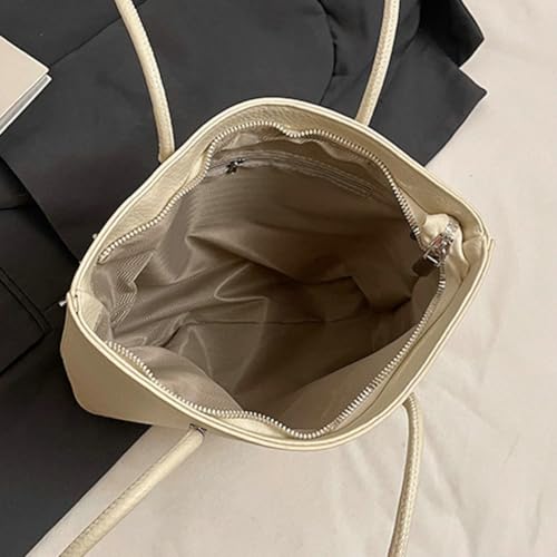 Epsion Pu Leather Shoulder Tote Bag for Women Casual Handbag with Zipper Work Shopper Travel Purse 20254