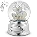 THINGS REMEMBERED Elephant and Calf Musical Snow Globe (Free Customization)