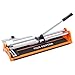 VEVOR Manual Tile Cutter, 17 inch Porcelain Ceramic Tile Cutter with Tungsten Carbide Cutting Wheel, Removable Scale, Anti-Skid Feet, Double Rails for professional installers or beginners