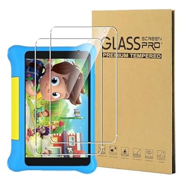 CONAPIKA 2 Pezzi Pellicola Protettiva per Yicty Kids Tablet YTYTK707 7 Pollici, Durezza 9H Anti-impronte Vetro Temperato Ultra Trasparente Senza Bolle Antigraffio Protezione Schermo Pellicola