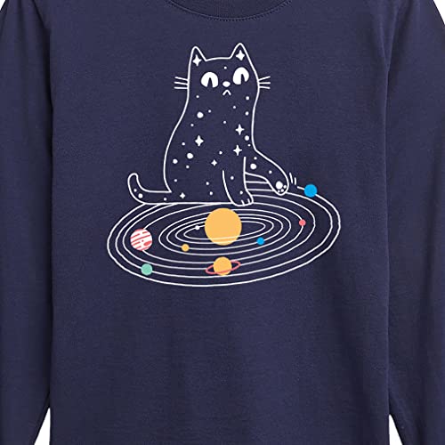 Instant Message - Cat Solar System - Toddler & Youth Long Sleeve Graphic T-Shirt3