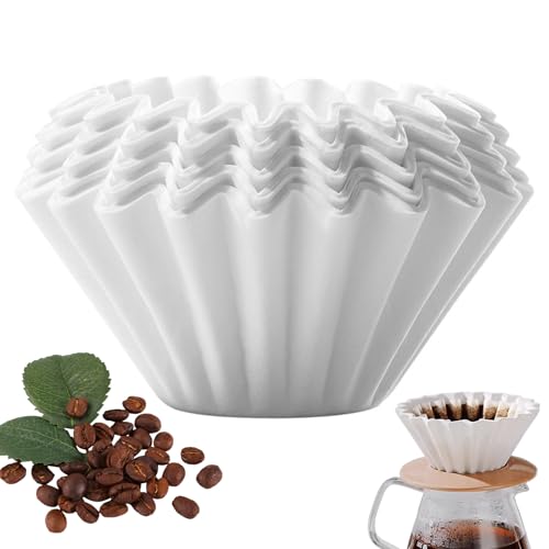 Yihaoh 100 Pièces Filtres à Café Ronds en Papier, Filtre pour Café, Compatible avec une Large Gamme de Machines à Café