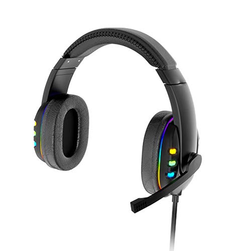 LUYANhapy9 Gaming Headset Headphone,AK47 Dazzling Noise Canceling Surround Sound LED Breathing Light Wired Luminous Black One Size