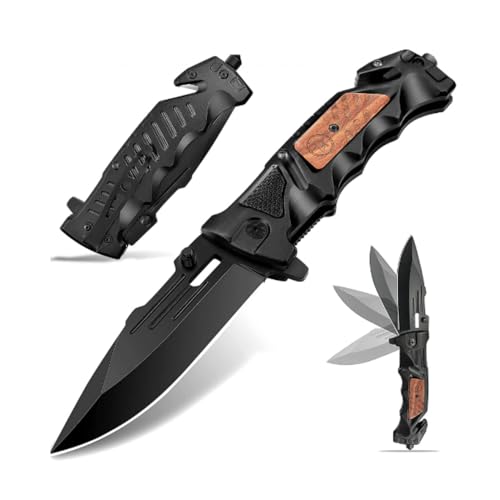 Canivete Retrátil Portátil De Bolso Faca Camping Pesca Caça