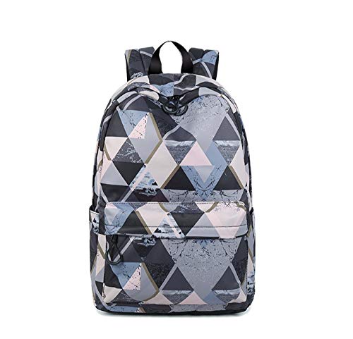 Preisvergleich Produktbild Acmebon Leichte Schulrucksäcke für Jugendliche Mädchen Lässig 15.6" Notebook Reise Tagesrucksack Graues Phantom