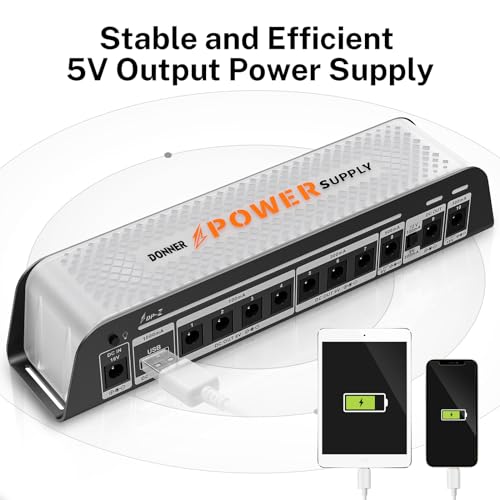 image for Donner DP-Z 9V Guitar Pedal Power Supply 11 Isolated DC Output with US