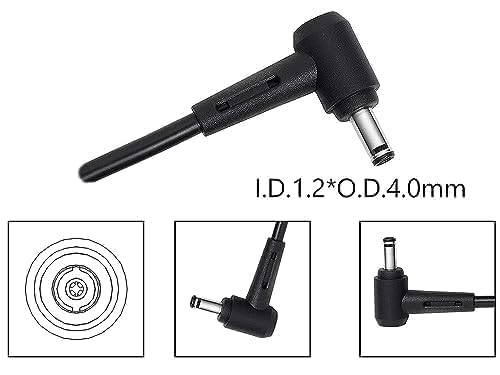 Image of Asus Vivobook Charger Adapter 45w 20V /19V 2.37A Pin Size 4.0mm (Not for 4.5mm) x 1.2mm with Indian Plug for AD45-01B ADP-45ZE B ADP-45AW UX21A X540 X507 X510 X515 Black