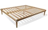 ✅ [RETE A DOGHE IN LEGNO]: Reti ortopediche matrimoniali, in legno di faggio, lavorate con resina che le rendono lisce al tatto. Dimensioni: 160x190 cm, peso 15 Kg;