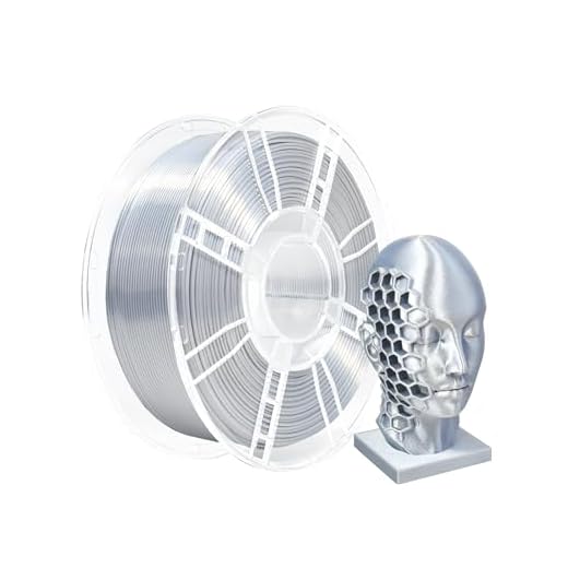 iBOSS Silk PLA Plus Filament 1.75mm Silver 1KG, 3D Printer Filament Dimensional Accuracy +/- 0.02mm, 1kg Plastic Spool(2.2lbs) Shiny Silk 3D Printing Filament Fits for Most FDM 3D Printers